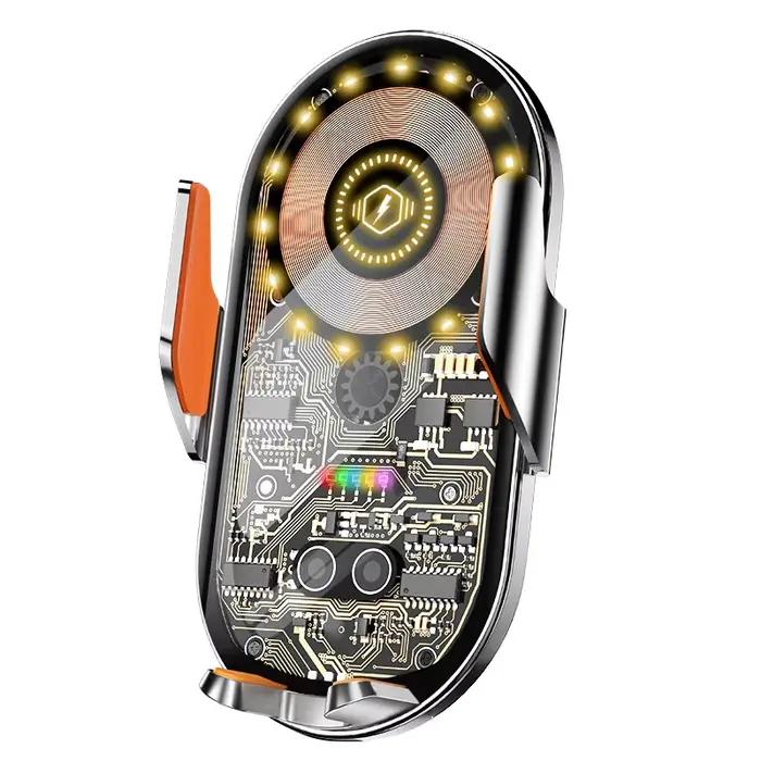 Chargeur de voiture sans fil super rapide avec serrage automatique pour iPhone 16 15 14 Pro Max Samsung occasions quotidiennes et spéciales