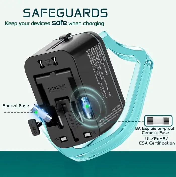 Chargeur de voyage 5 en 1