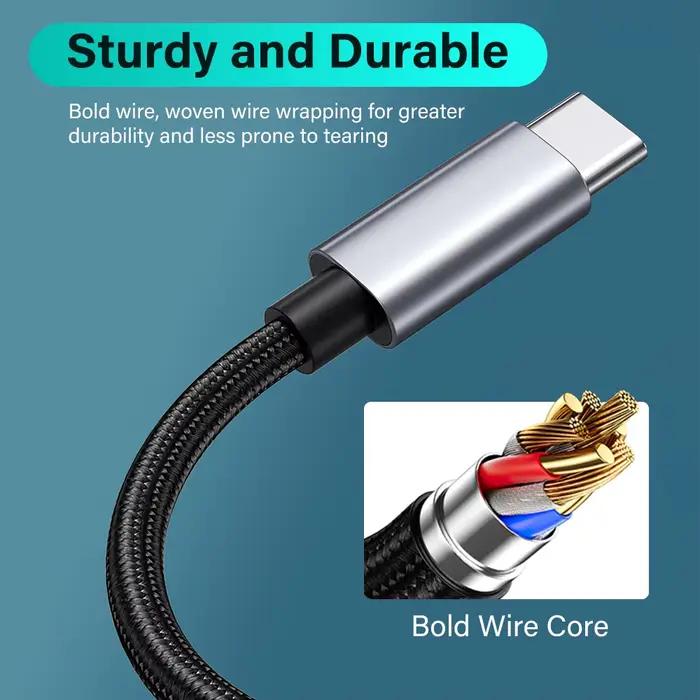 Câble USB Type C à Jack 3.5mm TRRS/TRS AUX pour iPhone 16