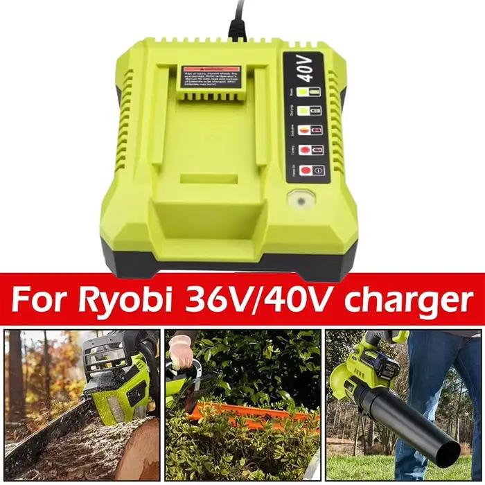 Chargeur double pour batterie lithium Ryobi 40V compatible avec OP401 OP403 modèle OP4015 OP4026 OP4026A OP4030 OP4040 OP4050A occasions spéciales bricolage construction artisanat
