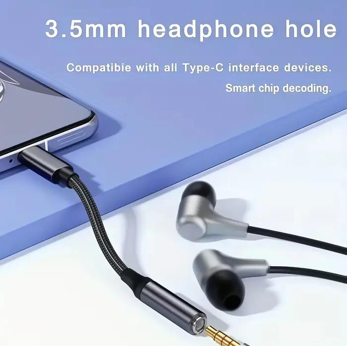 Câble adaptateur audio USB-C vers Aux
