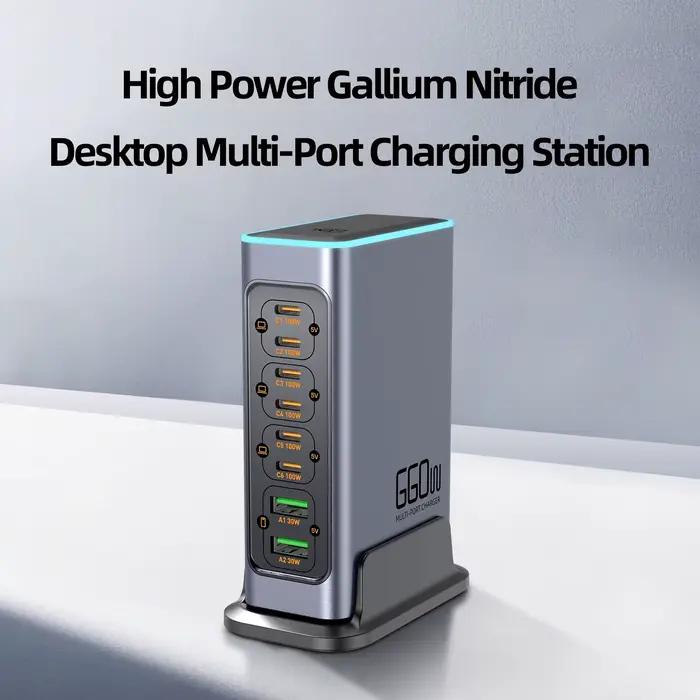 Chargeur de bureau multi-ports 660W à 8 ports