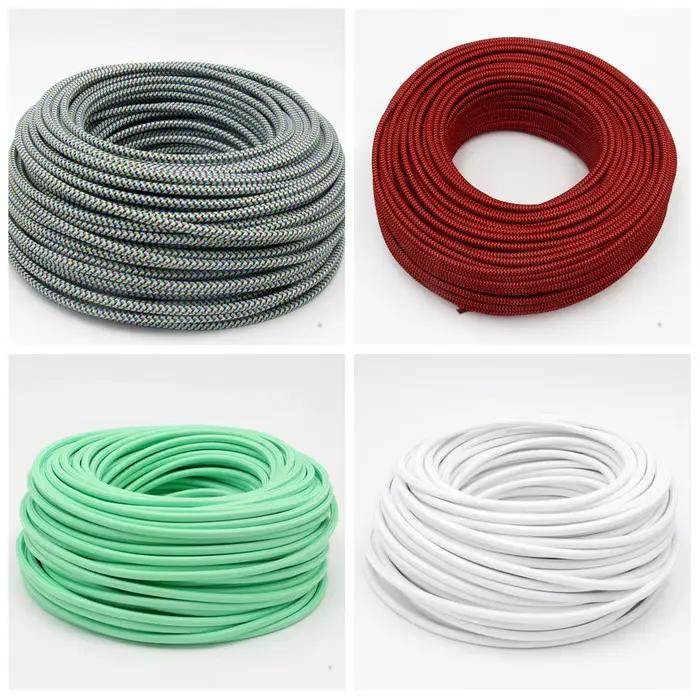 Câble tressé en tissu à 3 cœurs de 0