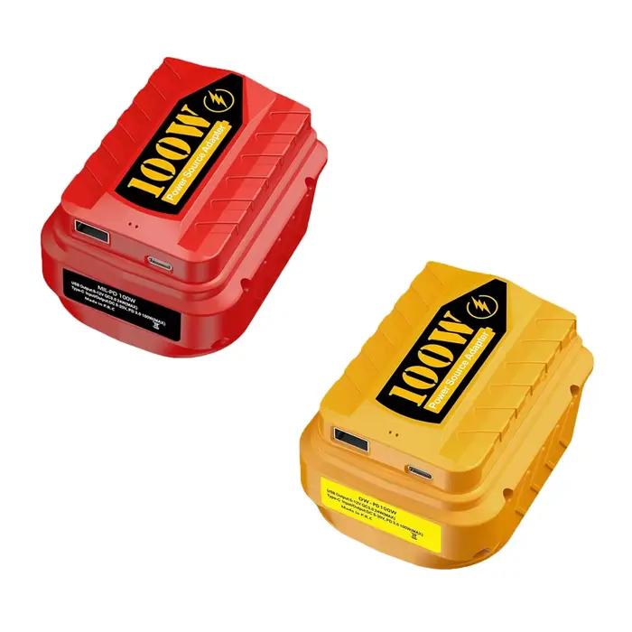 Chargeur PD100W pour Batteries Dewalt/Milwaukee/Makita 18/20V