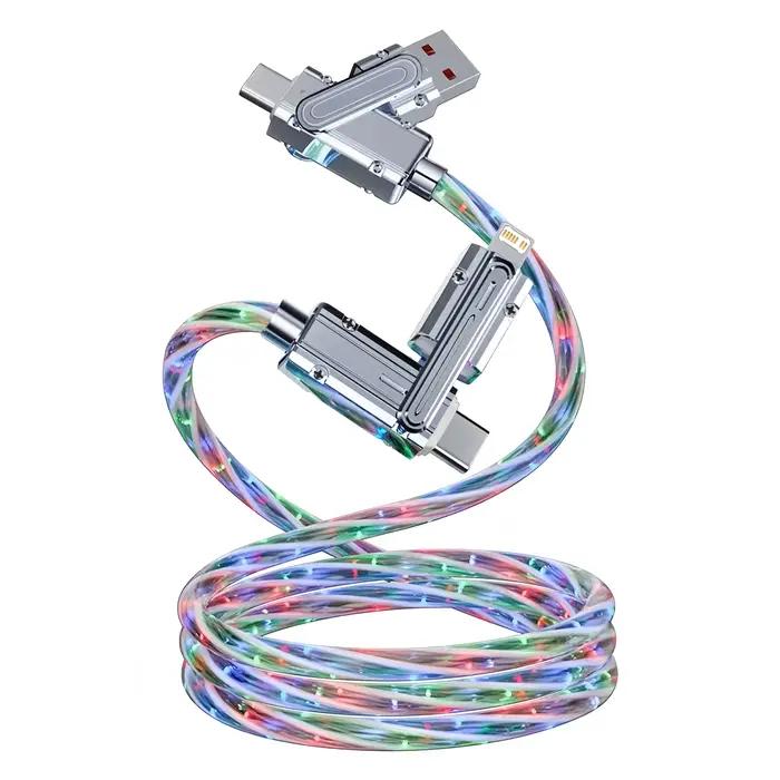 Câble de charge rapide RGB 4 en 1 240W PD USB Type-C