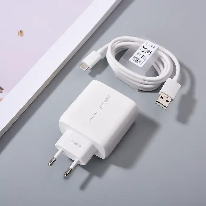 Chargeur d'origine OPPO A5 Pro F27 F26 Pro trouver N3 N2 K11X 65W EU SuperVooc adaptateur d'alimentation de charge