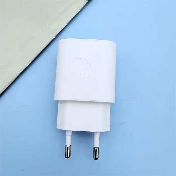 Chargeur Samsung Original 25W Super Rapide Adaptateur Secteur UE pour Galaxy S26 S25 Ultra S25 Edge Z Fold Flip 7 6 5