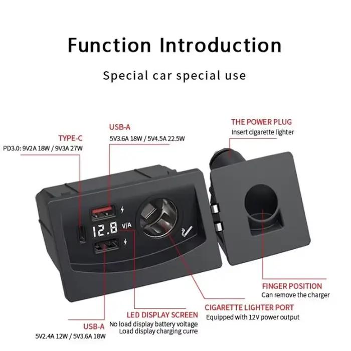 Chargeur de voiture USB à charge rapide