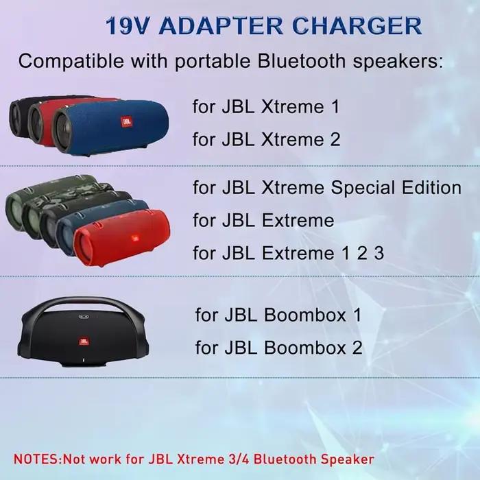 Chargeur 19V adapté pour JBL Boombox 2 1 Xtreme Extreme Portable sans fil Bluetooth haut-parleur remplacement alimentation adaptateur cordon