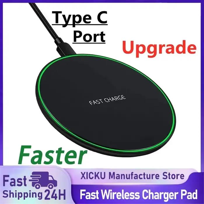 Station de charge sans fil à induction rapide pour iPhone 17 16 15 14 13 Pro Max X Samsung Xiaomi