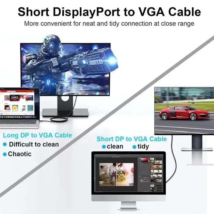 Câble DisplayPort vers VGA 1.8m