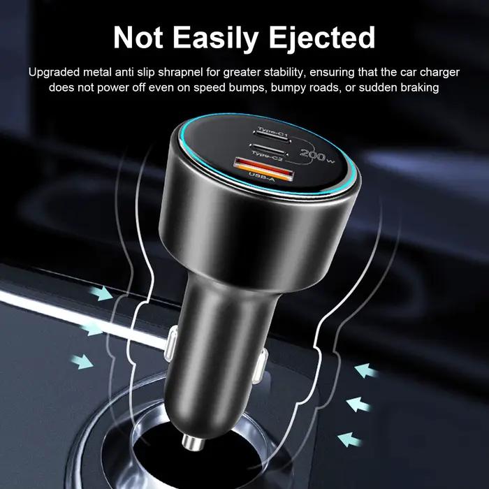 Chargeur de voiture USB de type C pour ordinateur portable