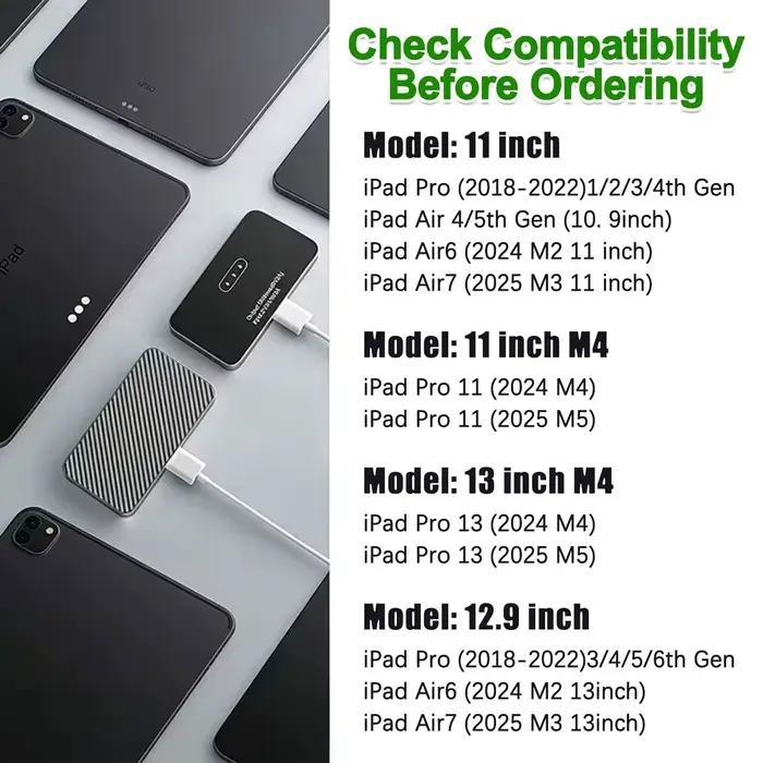 Chargeur magnétique sans fil pour iPad