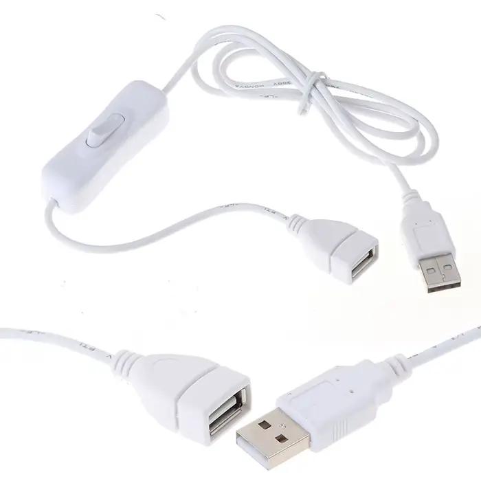 Rallonge de câble USB avec interrupteur marche/arrêt