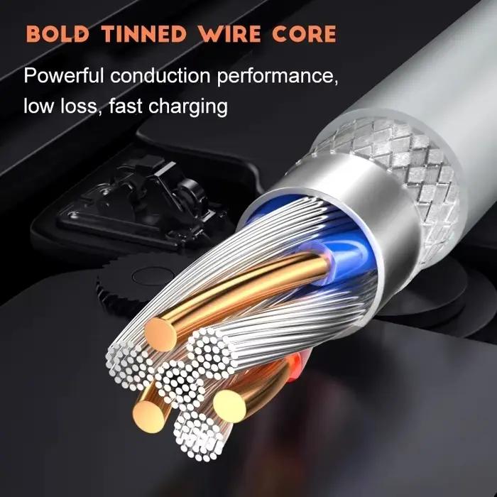 NNBILI 1-3 pièces 10A 100W Type C câble de charge Super rapide cordon de données pour Huawei OPPO vivo