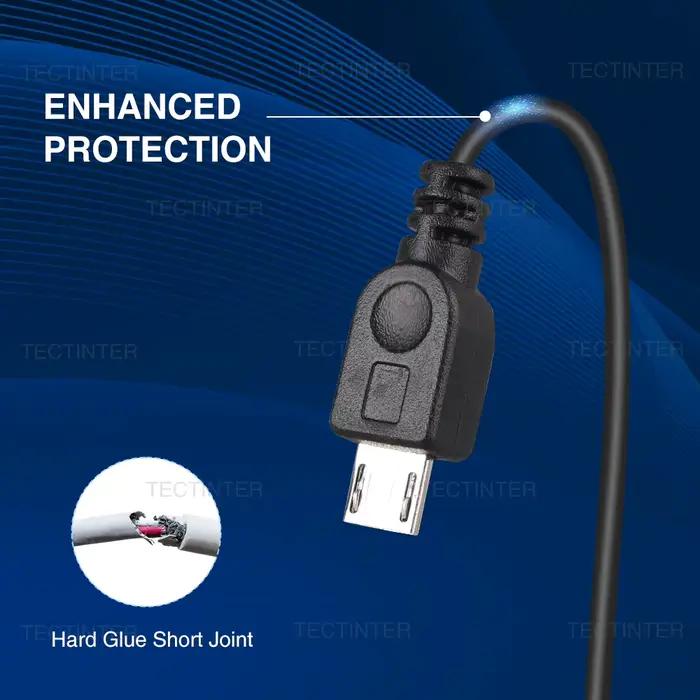 Câble de chargement Micro USB de 1.8M pour PS4 et XBOX One et contrôleur de téléphone portable
