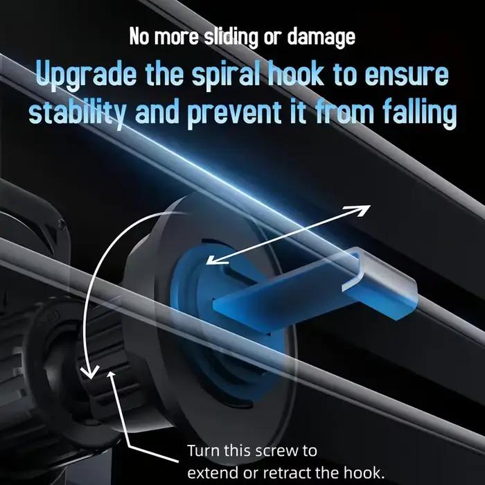 Support de charge rapide sans fil pour grille d'aération de voiture avec rotation horizontale-verticale pour iPhone 17 16 15 14