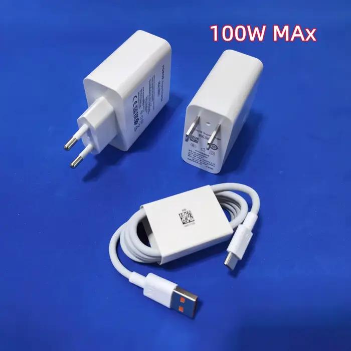 Honor 100W chargeur rapide EU US surCharge adaptateur secteur 1/1.5/2 M 6A câble Usb Type C