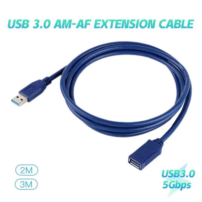 Câble d'extension USB 3.0 mâle à femelle adaptable pour transfert de données rapide et connexion de disque dur pour usage personnel et professionnel