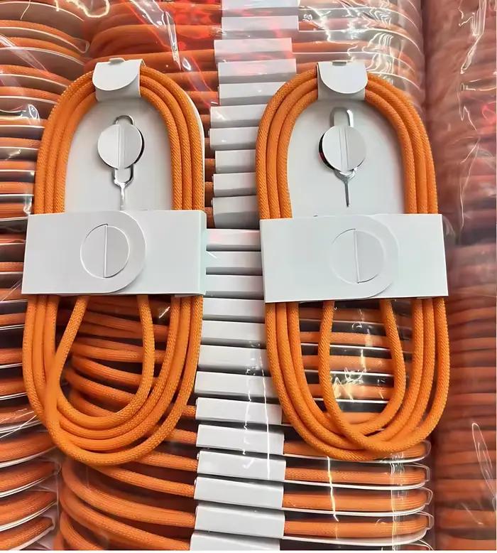 1/10/30 pièces câble de tissage Original 60W Type C pour Apple iPhone 16 15 14 13 17 Pro Max 17 Air USB-C charge rapide 1M câbles de téléphone