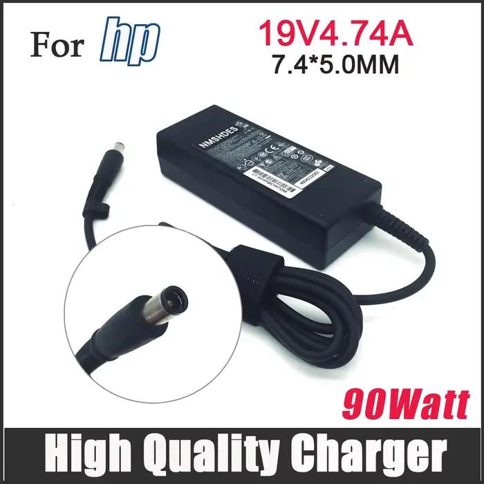 Chargeur adaptateur secteur d'origine 90W 19V 474A compatible avec HP Pavilion 20B010 20B013W 24F0047C pour bureau et portable en blanc beige jaune orange rouge violet noir