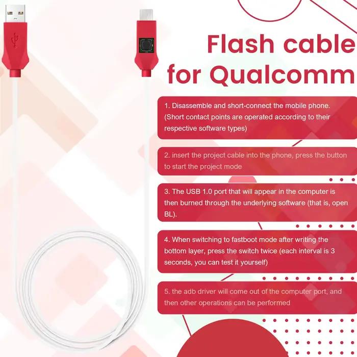 Câble Miracle EDL pour Xiaomi et Qualcomm Flash Support Port 9008 Haute Performance Audiovisuelle Occasions Spéciales