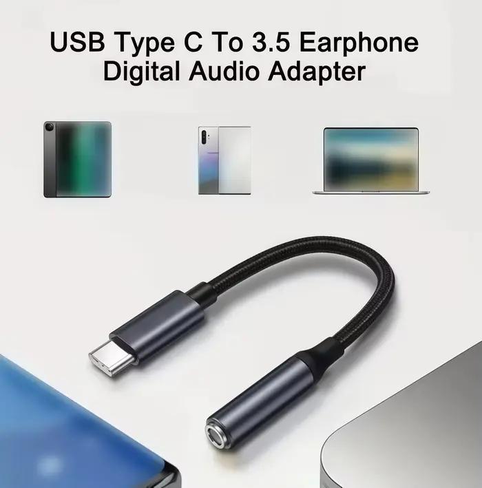 Câble adaptateur audio USB-C vers Aux