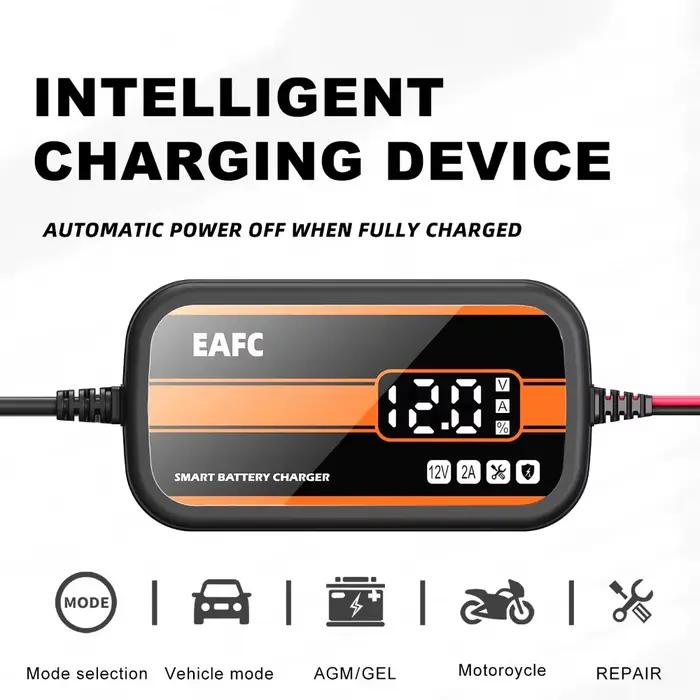 Le plus récent chargeur de batterie de voiture 12V 2Ah-20Ah affichage numérique Intelligent