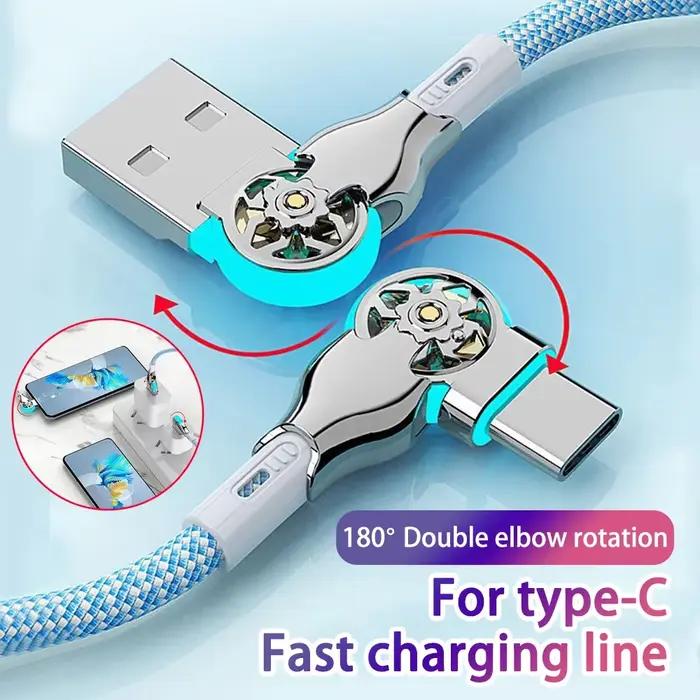 Câble de charge rapide avec rotation à 180 degrés