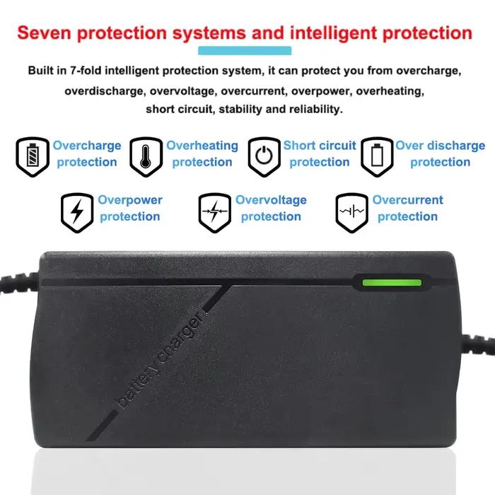 Chargeur 12V 24V 36V 48V 60V 72V