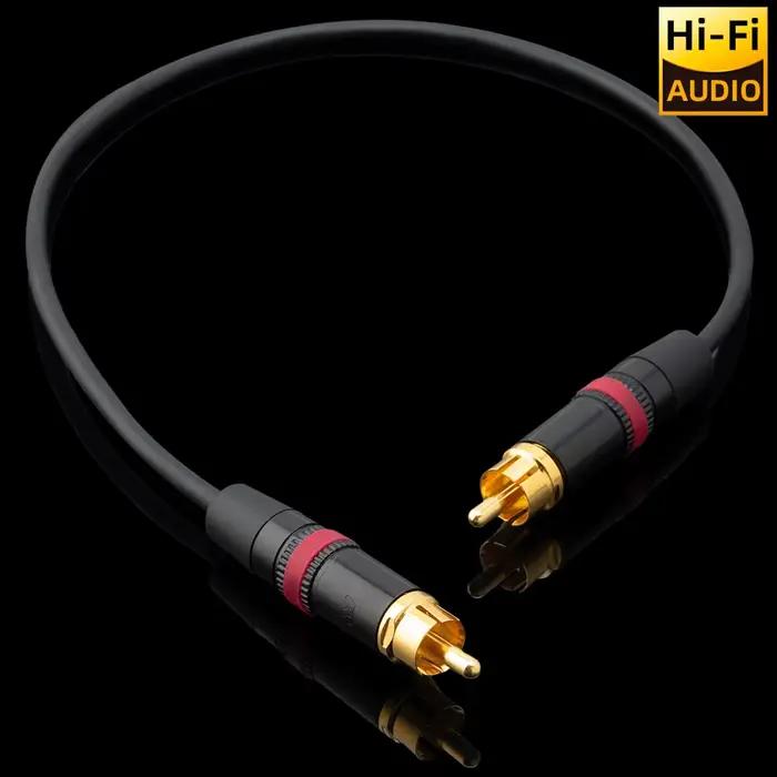 ▲ Japon Mogami 2964 75 Ohm câble Coaxial numérique prise RCA OFC Double blindage Hifi Spdif ligne Audio pour TV DAC amplificateur haut-parleur