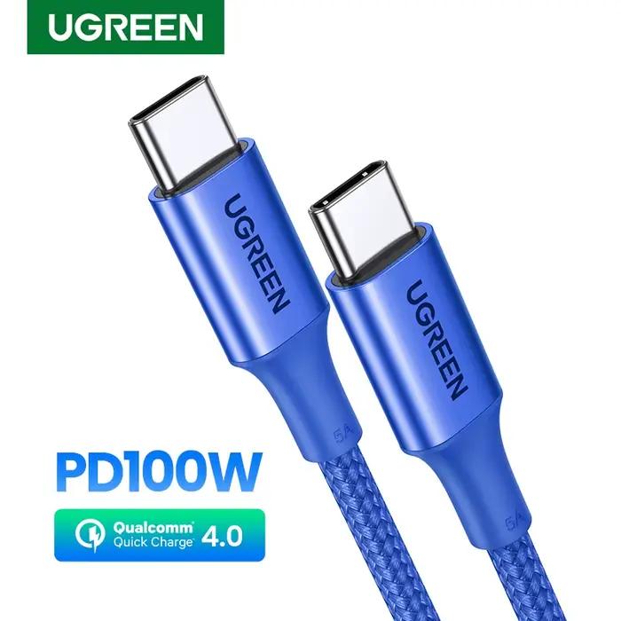 Câble USB C PD100W Type C à Type C pour MacBook iPhone Samsung Charge Rapide Câble de Synchronisation Data Câble Compatible USB C Occasions Spéciales