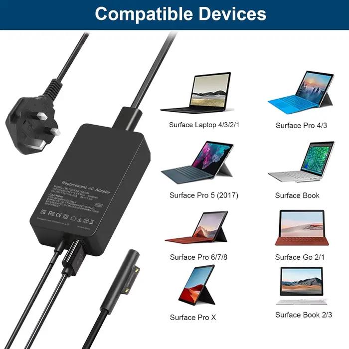 Chargeur Surface Book 2