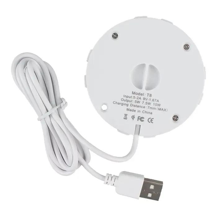 Chargeur sans fil Invisible QI bureau intégré charge rapide pour Pad Iphone 11 X Samsung Xiaomi Installation facile