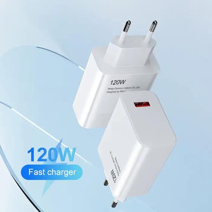 Chargeur Xiaomi 120W universel avec charge rapide QC 5.0 pour smartphones Xiaomi et autres appareils compatibles charge rapide occasions quotidiennes et voyages