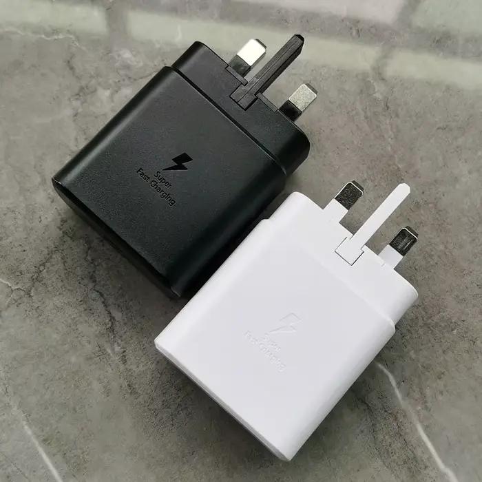 Samsung 45w prise britannique chargeur Super rapide adaptateur secteur 1.8M Type C câble pour Galaxy S24 S20 S21 S22 S23 Ultra Z Flip Fold 6 5 4 3