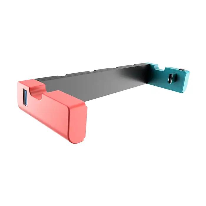 Station de charge CHARM FOCUS pour manettes Joy-Con et Pro compatible Switch et OLED design LED recharge rapide et esthétique