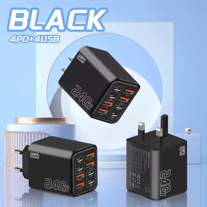 Chargeur USB C GaN 240W 8 en 1