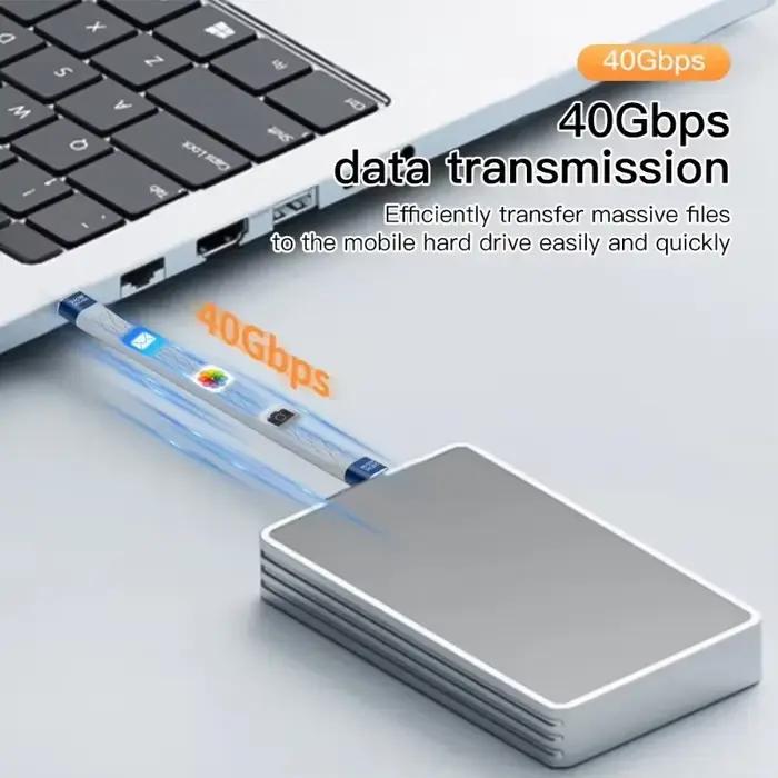 Câble USB C vers USB C 240W 40Gbps 8K vidéo Flexi FPC plat mince pour MacBook et autres appareils numériques occasions spéciales