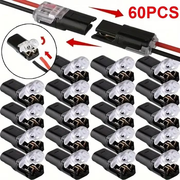 Connecteur Électrique Étanche de 1/2/3 Broches pour Véhicule - Barrette de Bornes Scellée et À l'Épreuve de la