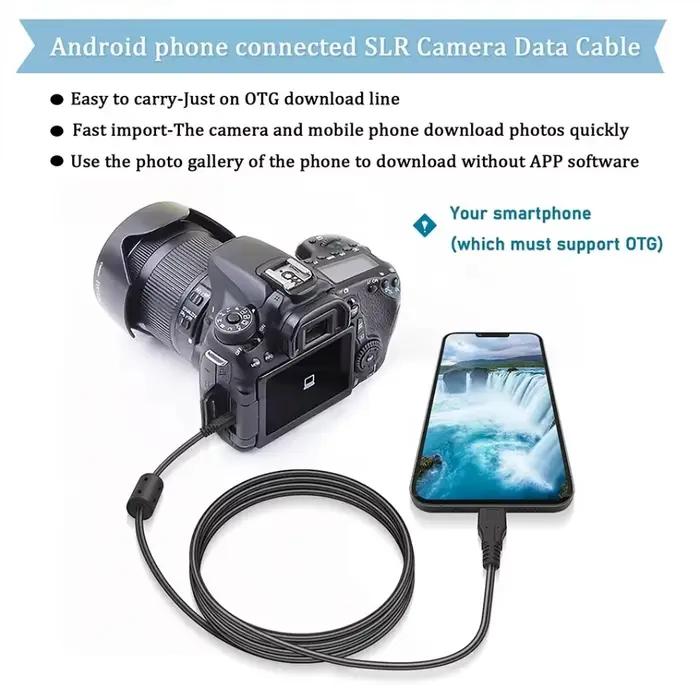 Câble OTG Type-C vers Mini 8P B pour téléphone Android