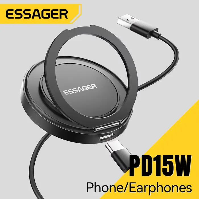 Essager – chargeur magnétique sans fil 15W avec câble