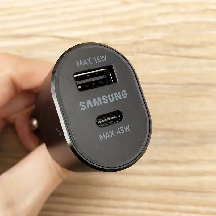 Samsung téléphones Chargeur de voiture PD 60w Charge ultra rapide 45W + 15W Usb C Auto