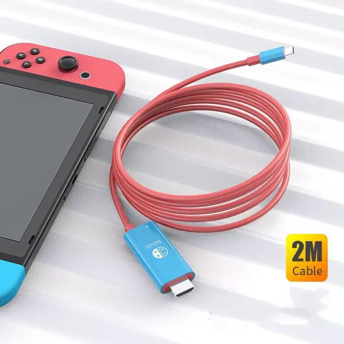 Câble adaptateur USB C vers HDMI Compatible avec Nintendo Switch 2