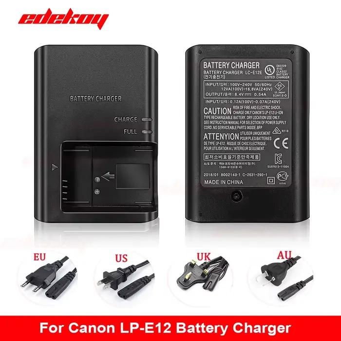Chargeur de batterie LC-E12E LCE12 pour appareils photo Canon LP-E12