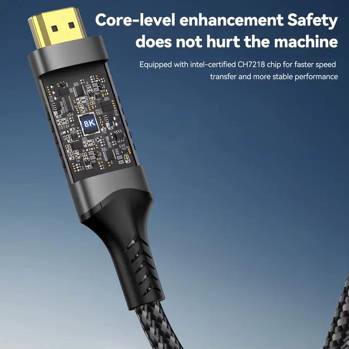 Câble USB C vers HDMI 8K 4K@120Hz pour MacBook iPad Pro Compatible HDMI Projecteur Moniteur Occasions Spéciales