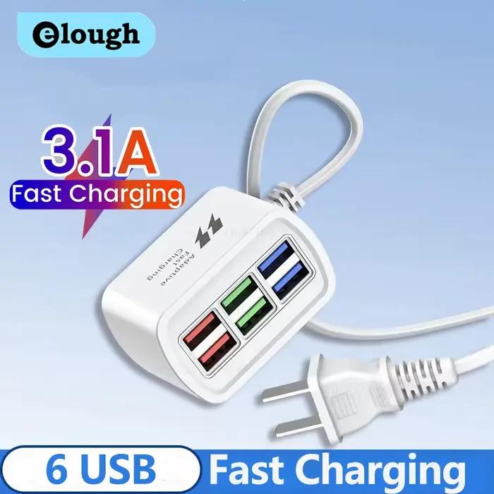 Multiprise 6 ports USB universelle à charge rapide