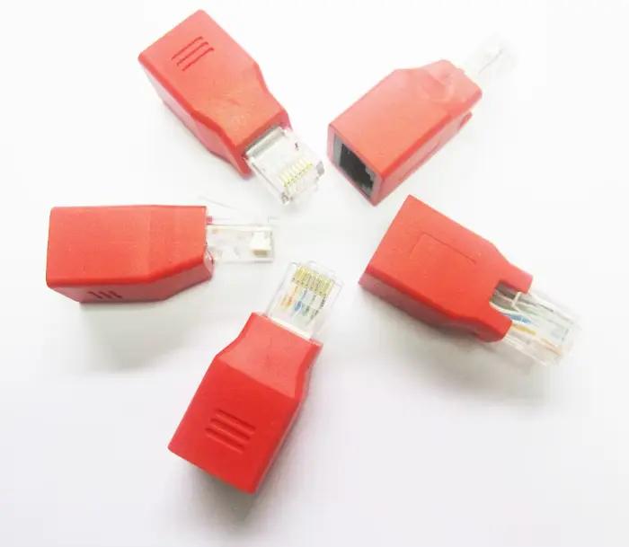 Connecteur Ethernet réseau RJ45 mâle à femelle