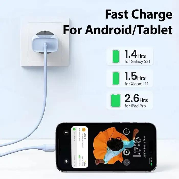 Chargeur de téléphone 35W pour Apple iPhone 17 16 15 14 13 12 11 Pro Max iPad