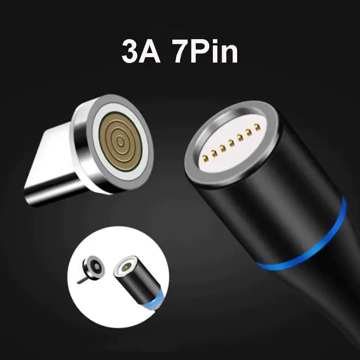 Câble Micro Usb/type-c 3A magnétique pour recharge rapide